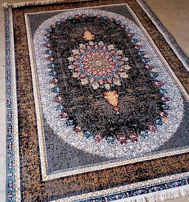 فرش ماشینی طرح گیتا 700 شانه 9 متری با تراکم 1500