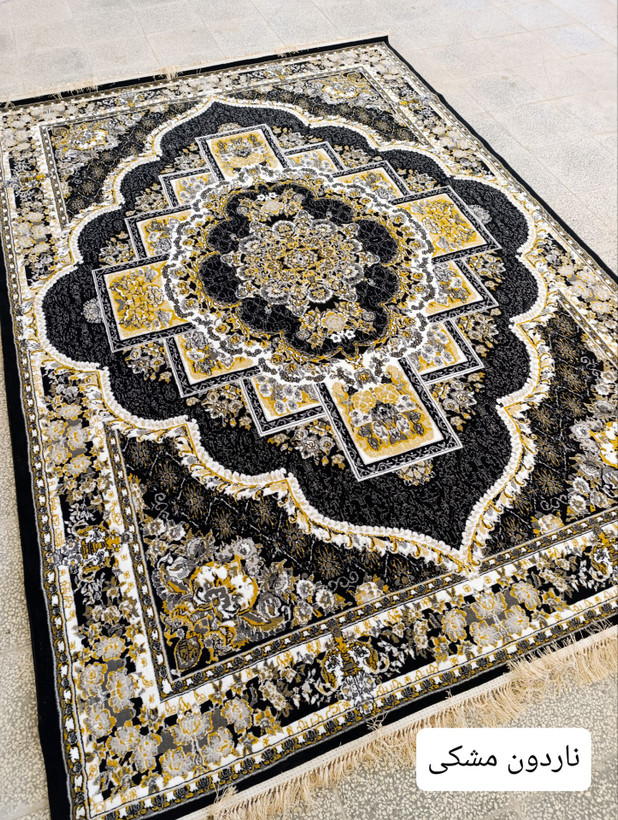 فرش ارزان طرح ناردون سرمه ای 700شانه 9متری فرش حراجی