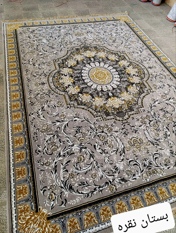 فرش۱۲متری طرح۷۰۰شانه بوستان نقره ای