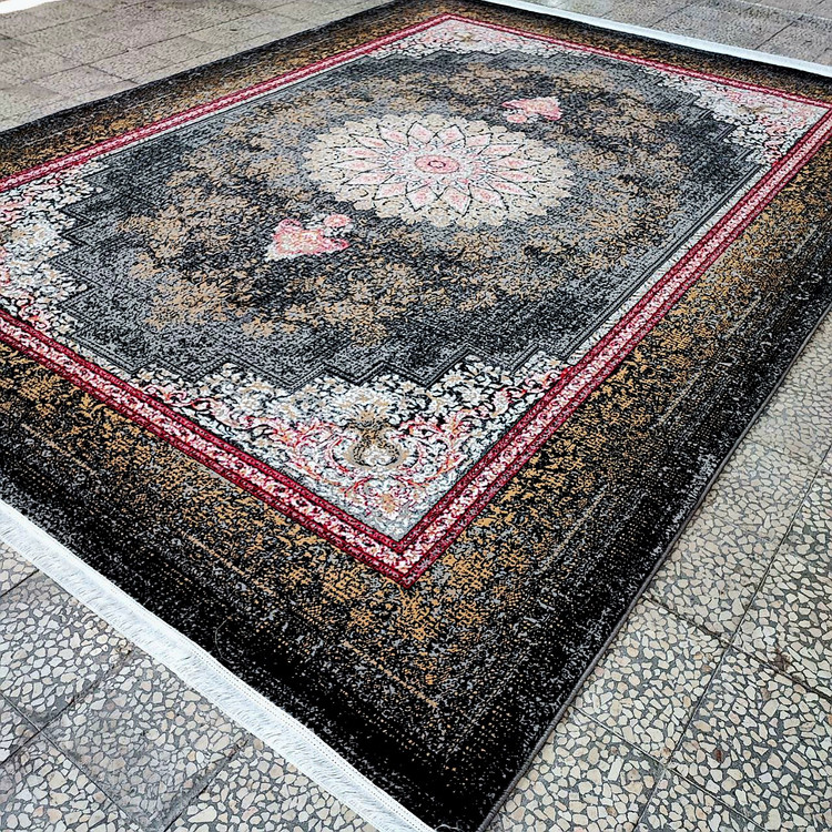 فرش طرح گیتا 700شانه 1500 تراکم 6 متری فرش ضخیم .